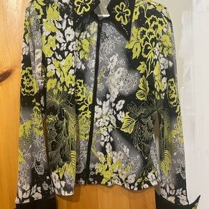Woman’s Green and black Hobby Horse show blouse